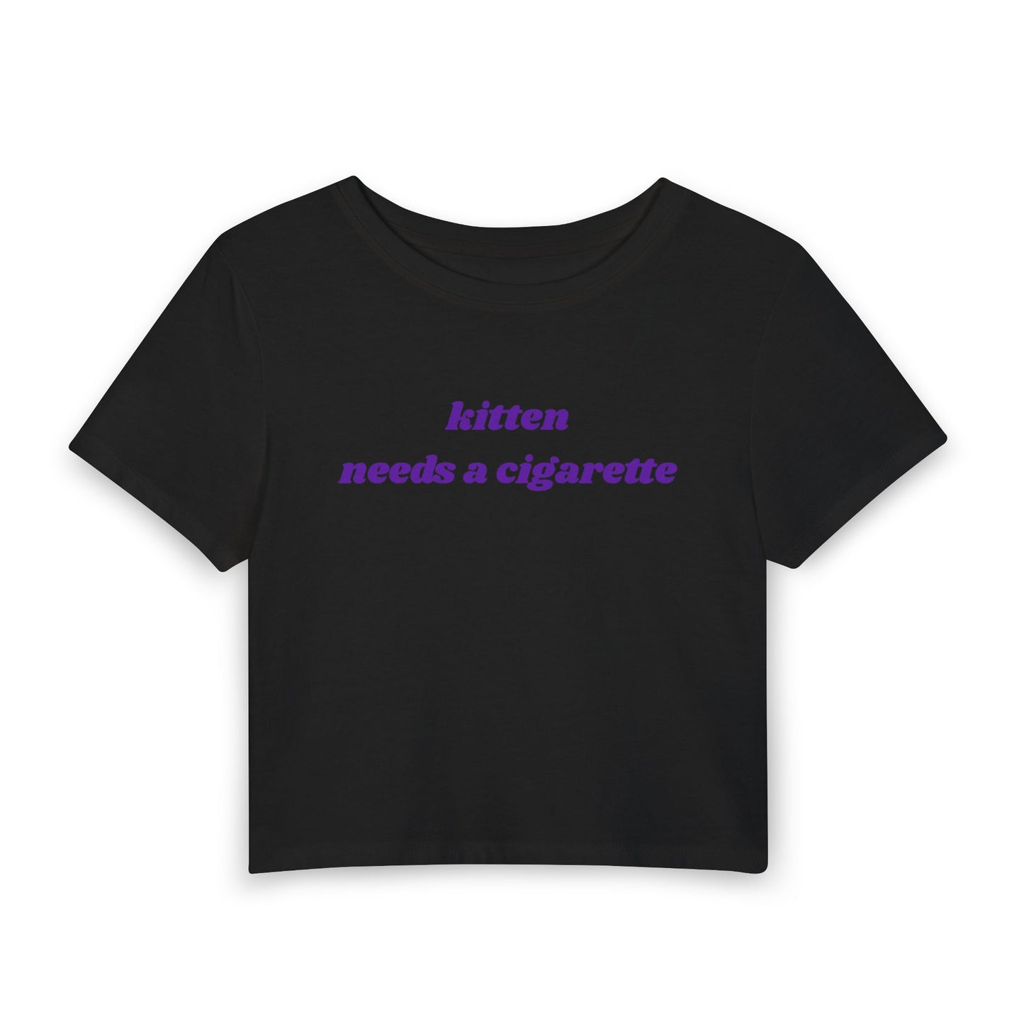 Kitten Needs a Cigarette Baby Tee